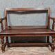 Bench with openwork back Louis XIII style nineteenth century oak