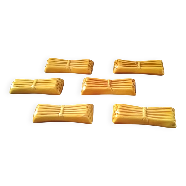6 Porte couteaux en céramique