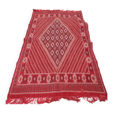 Hand-woven red margoum carpet