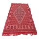 Hand-woven red margoum carpet
