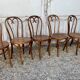 Lot Series of 6 art nouveau bentwood bistro chairs