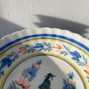 Quimper ceramic hanging collector's salad bowl