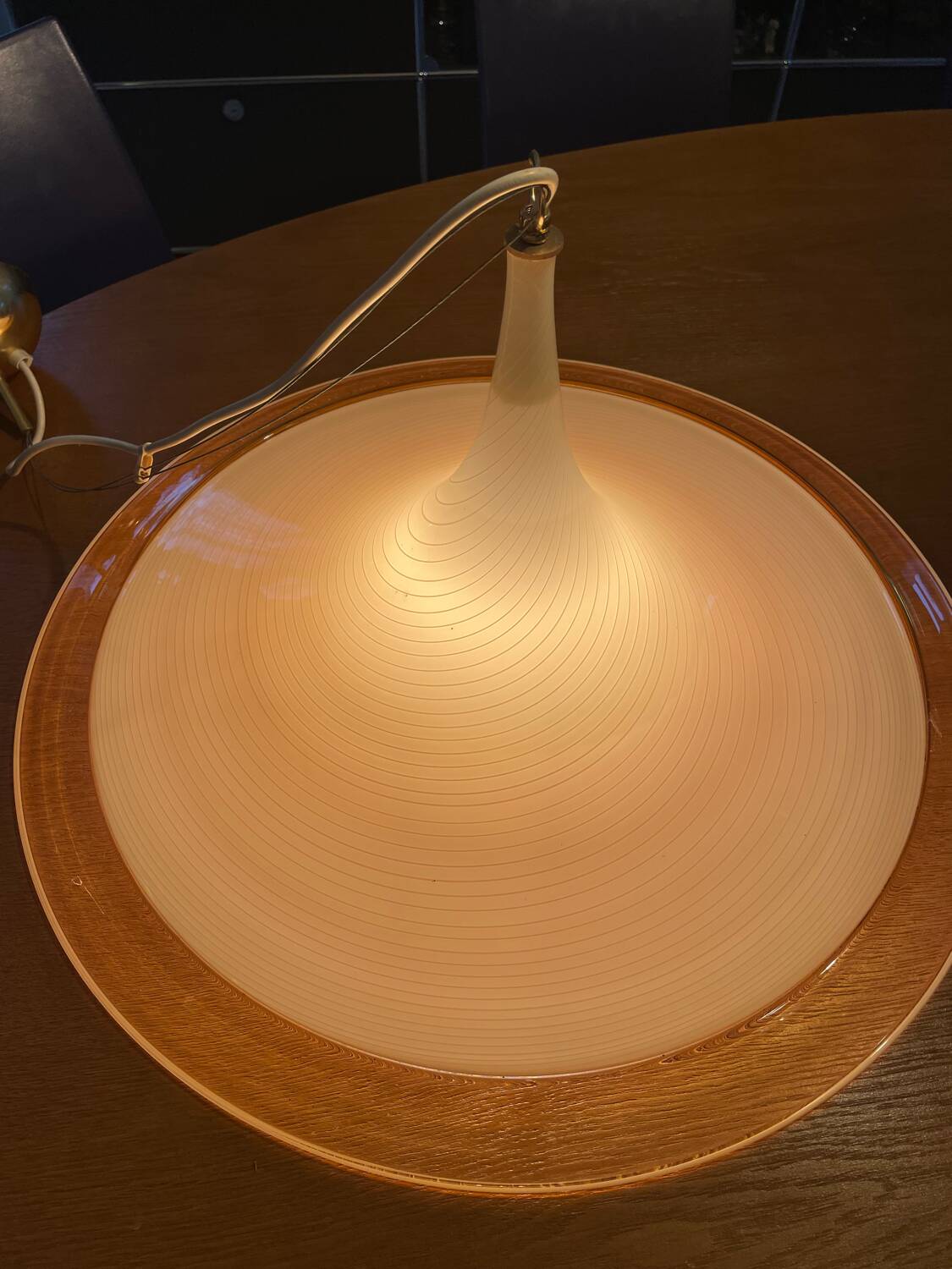 Suspension swirl filigrane Murano