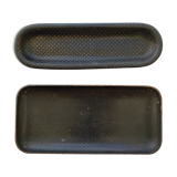oval and rectangular trays / papier-mâché with golden stars NAPOLEON III / 1set of 2 pieces