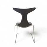 6 x Delfy chair by Gino Carollo for Ciacci Kreaty / Italy 1990s / 2 x red - 4 x black