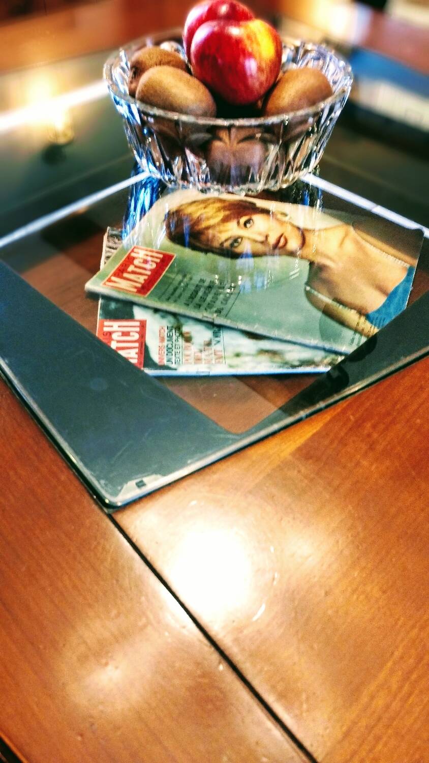 "The Twist" square coffee table