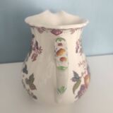 Multicolor Mason's Ironstone Fenton fruit basket pitcher