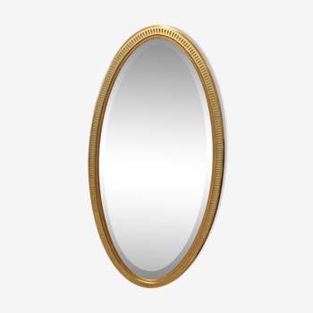 Miroir ovale style Empire 134x67cm