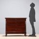 Antique Louis-Philippe walnut commode, 19th century