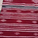 Burgundy handmade carpet, 240x135cm