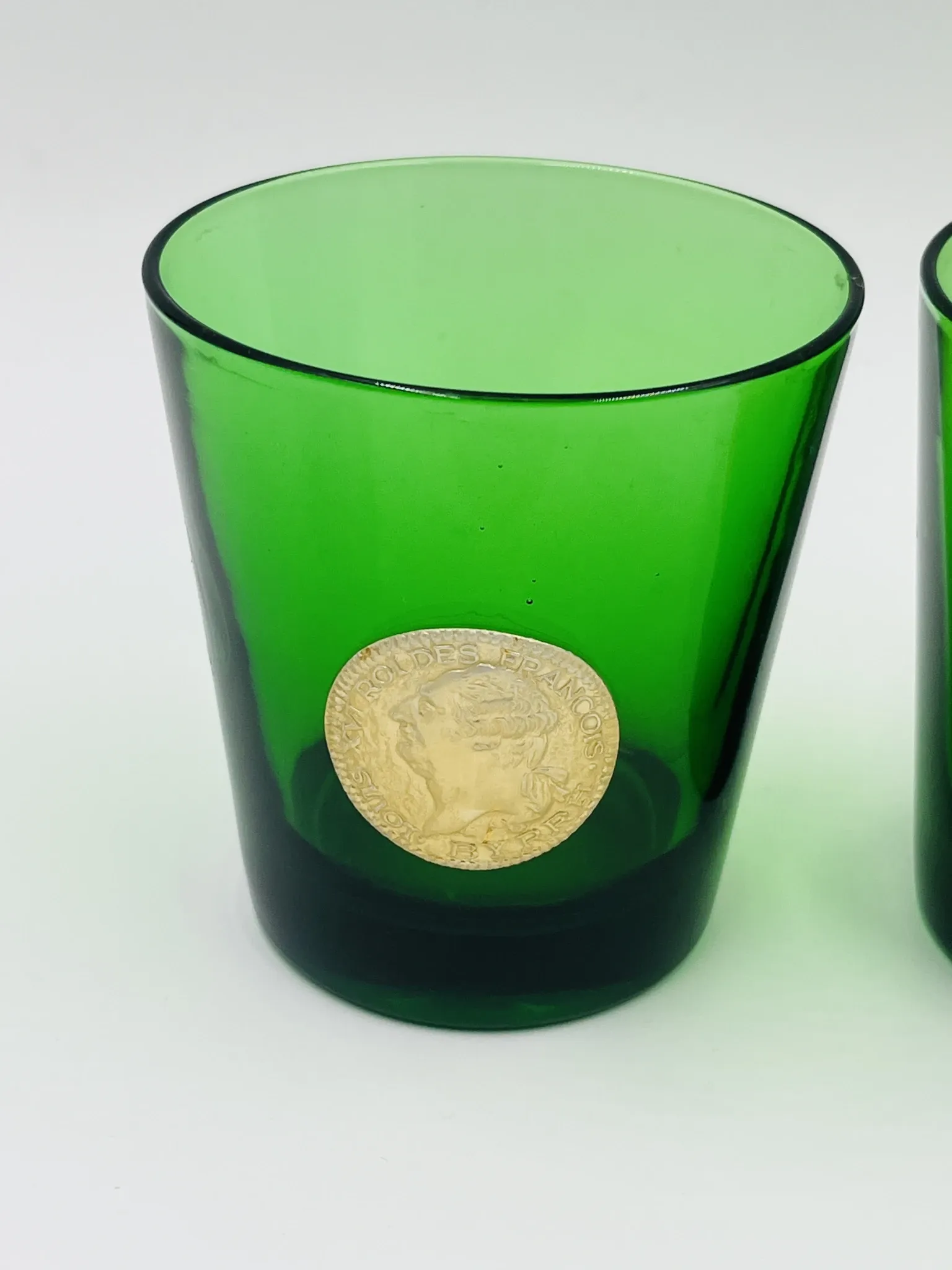 Lot de 4 verres publicitaires Byrrh & Dubonnet