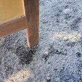 Chest of drawers of the 40s lacquered black 3 drawers