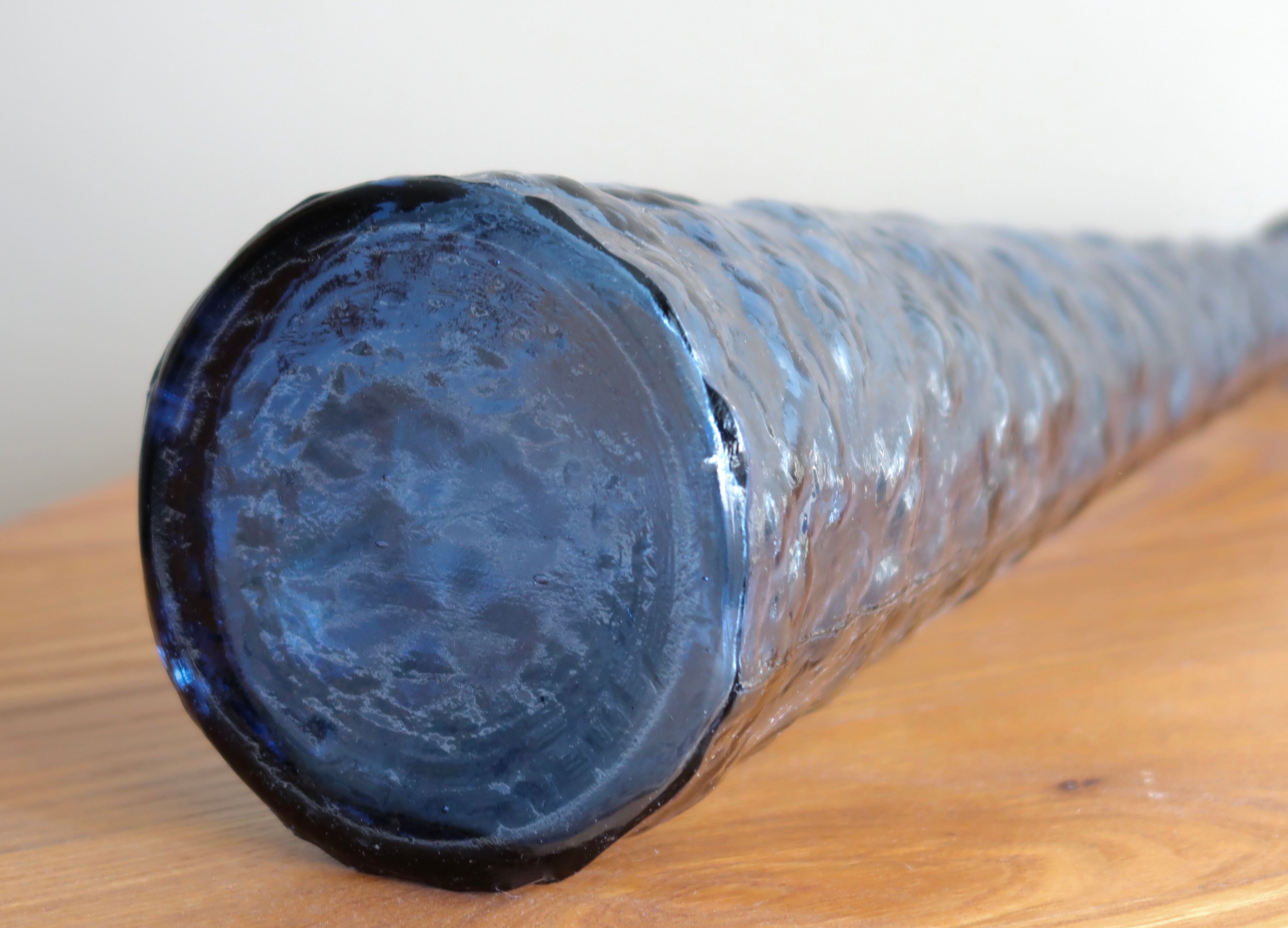 Purple Empoli glass bottle, 60s