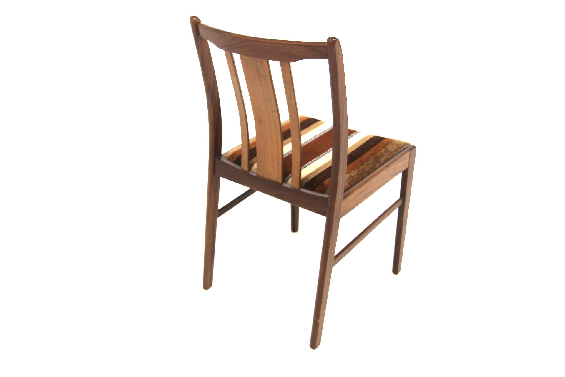 Set of 4 Scandinavian walnut chairs, Sweden, 1960