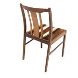 Set of 4 Scandinavian walnut chairs, Sweden, 1960