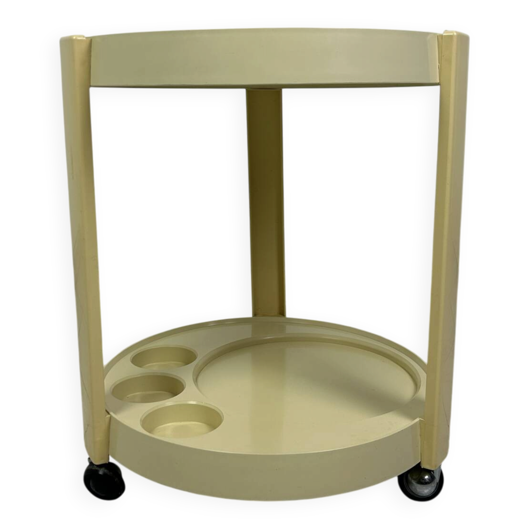 Vintage space age trolley side table