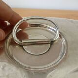 Cloche de service en métal argenté Ecruis monogrammée 240516