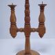 Three Scandinavian wooden candle holders, vintage design