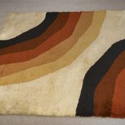 Rug published by Herforder Teppiche, 1970s pop art design.