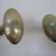 Antique oval brass door handles