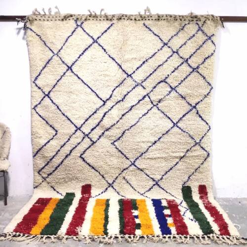 Tapis berbère en laine naturelle