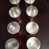 Set de 8 gobelets christofle en métal argent