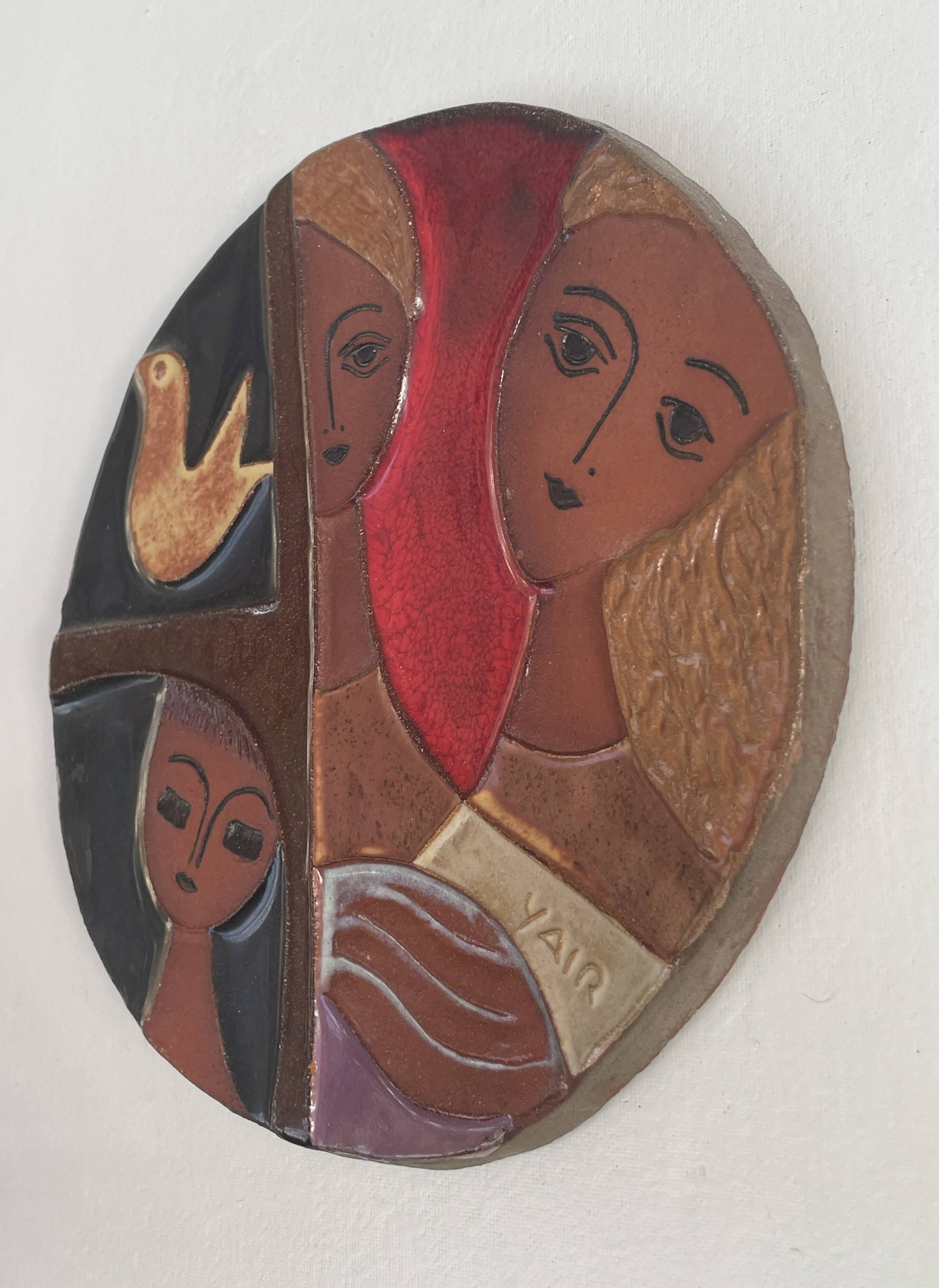 Ceramic wall decoration, 1950s-60s.