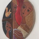 Ceramic wall decoration, 1950s-60s.