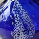 Vase shape vintage ball blown glass with frill