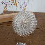 Fine-ribbed crystal bottle