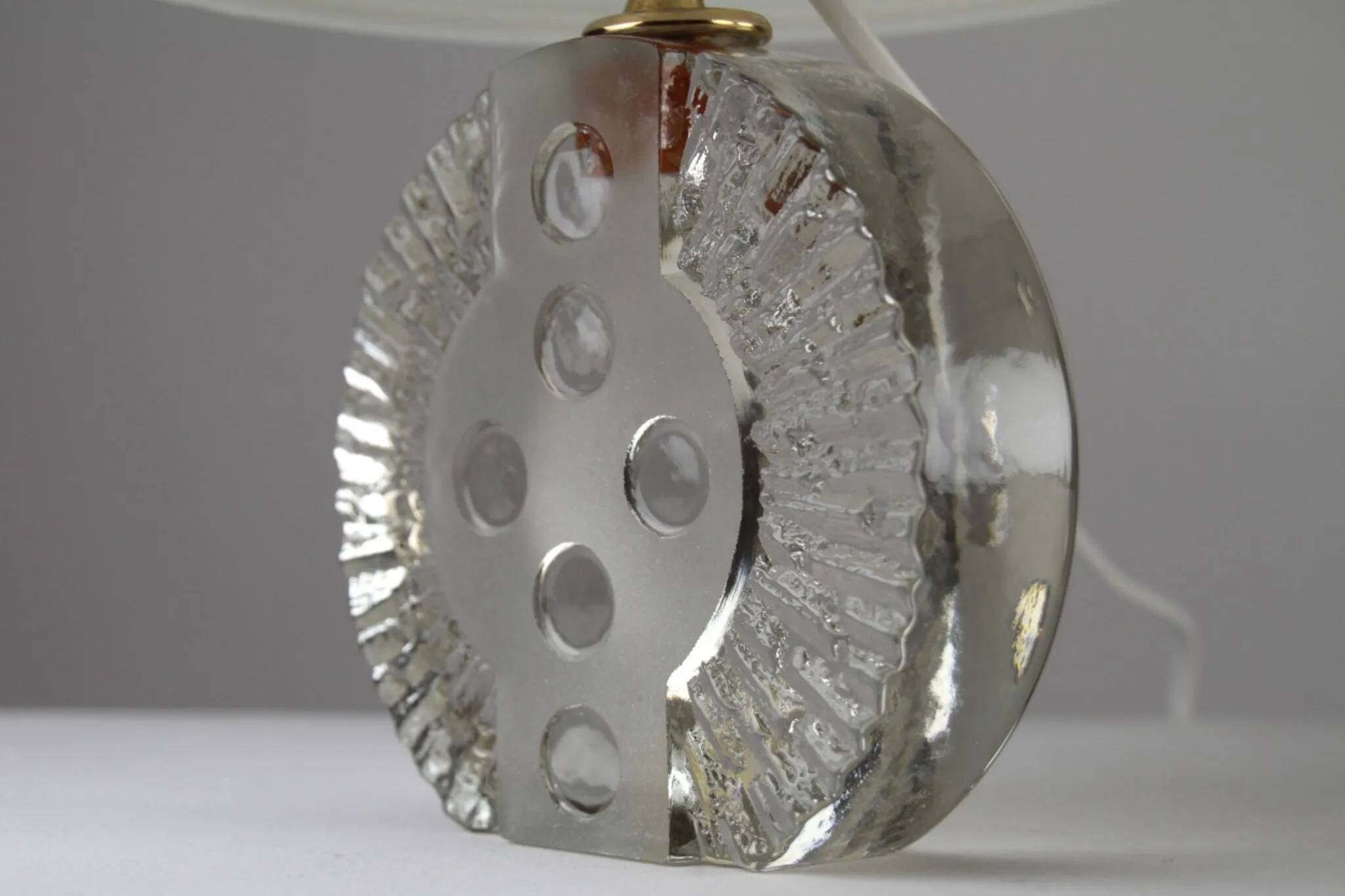 Glass Table Lamp by Nybro Glasbruk – Sweden, 1960s/1970s