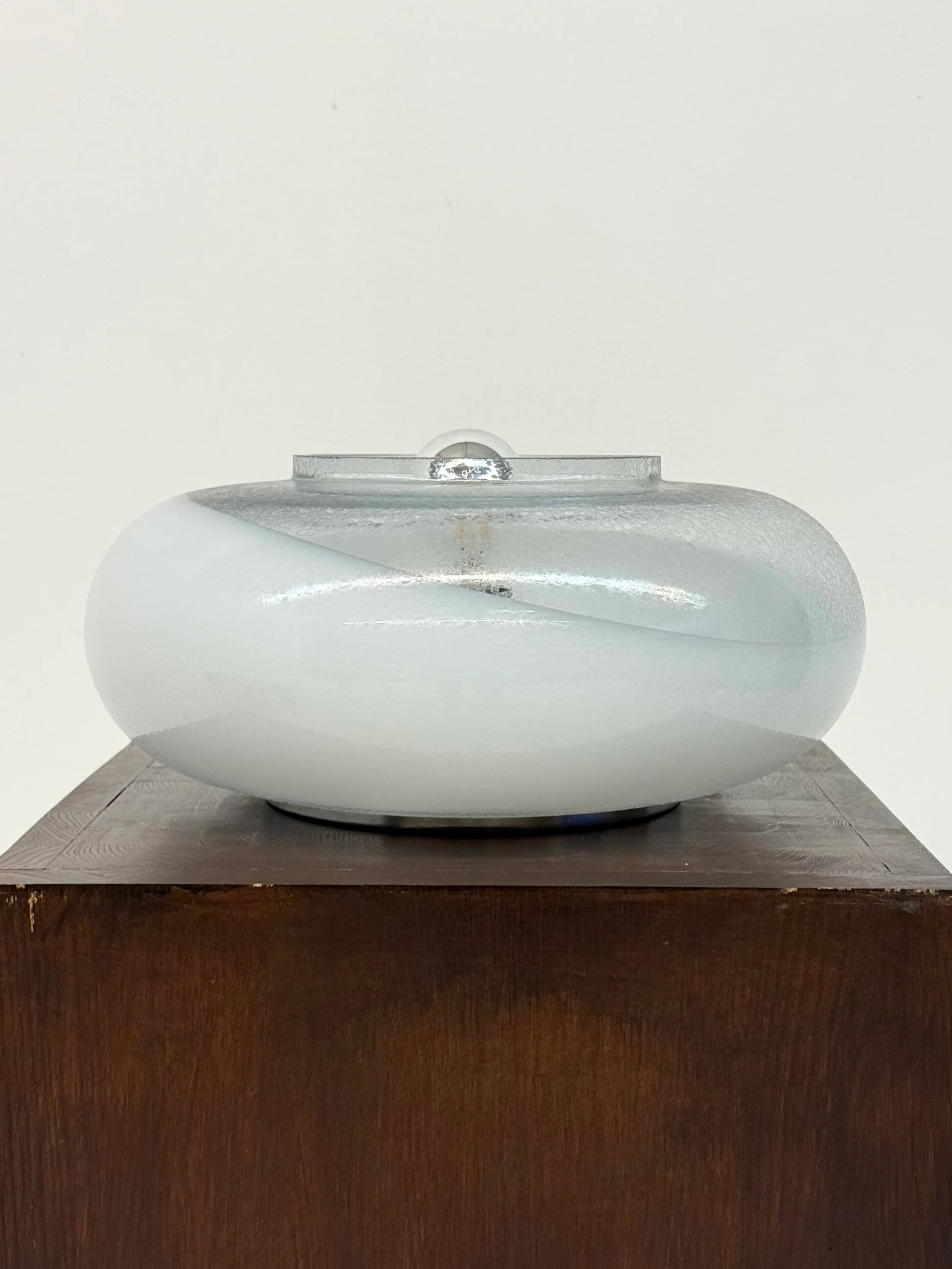 Italian spherical space age Murano glass lamp