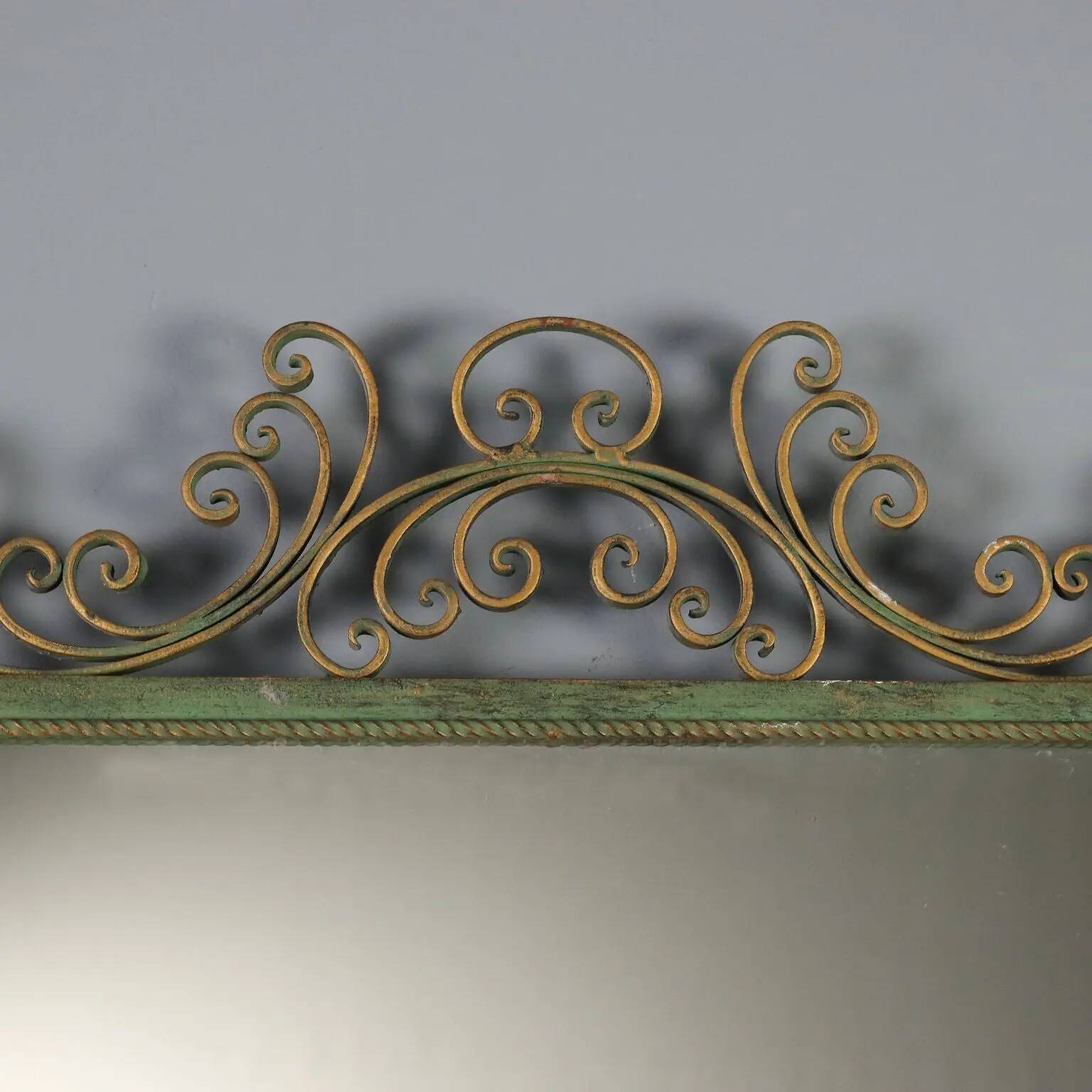 Wrought iron mirror from the 1980s.