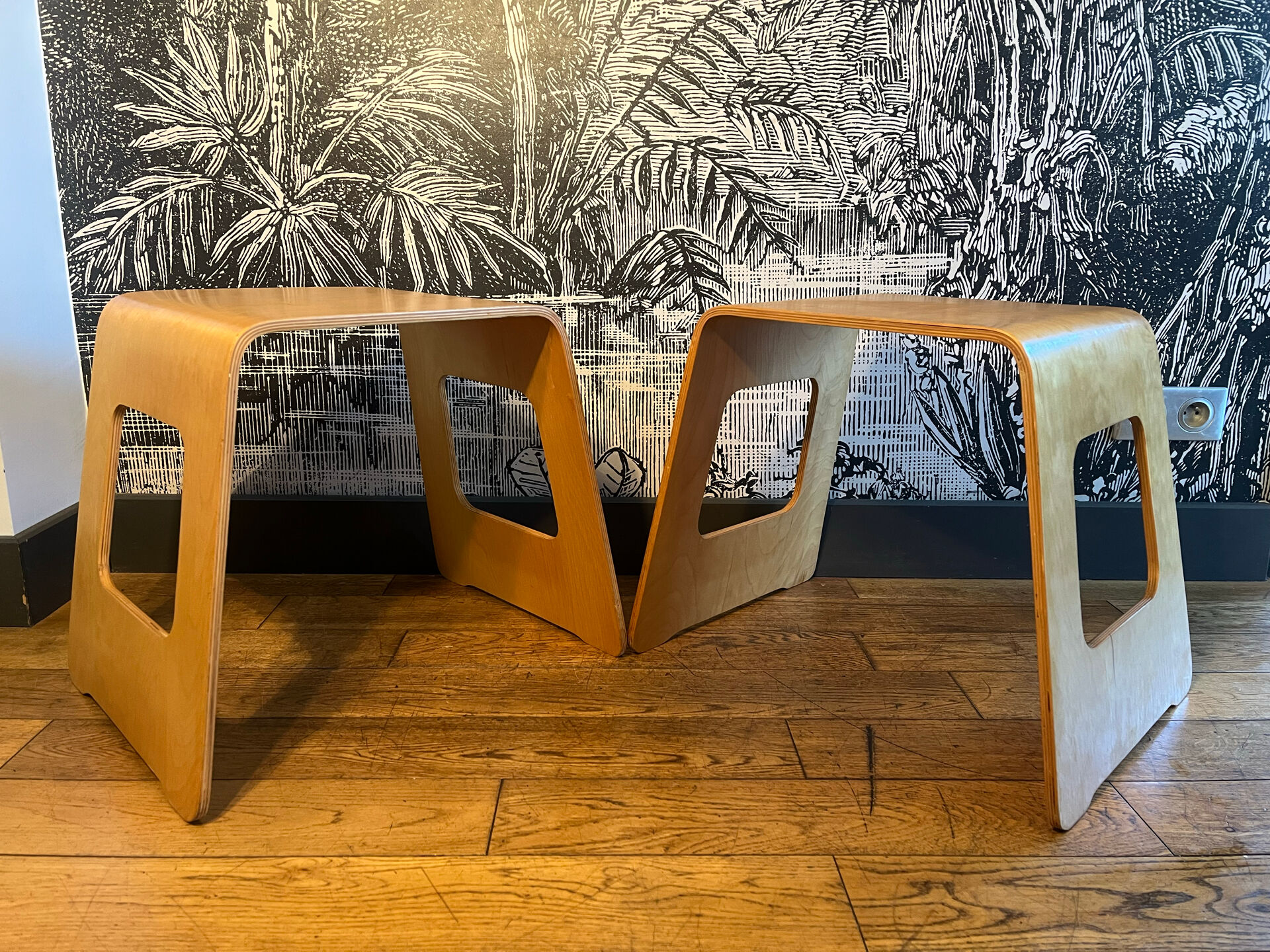 Paire de tabourets Benhamin ikea