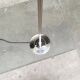 Spherical chrome and glass planetary floor lamp from the mid-century German space age by Doria Leuchten, 1960s.