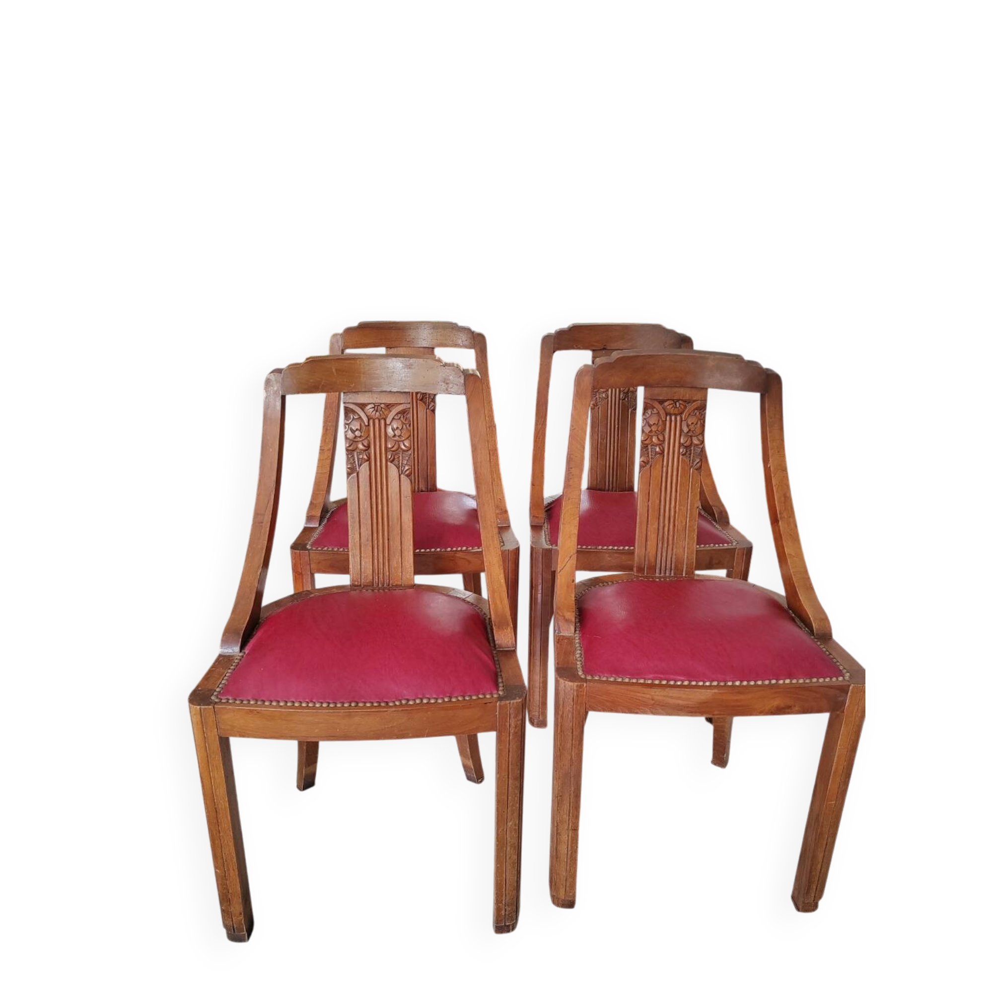 Antique Art Deco style gondola chairs
