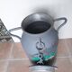 Large old farm milk pot