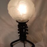 Lampe fer forgé Art Déco
