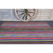 Vintage Turkish Hand-Knotted Wool Cotton Pink Kilim Area Rug 170x245