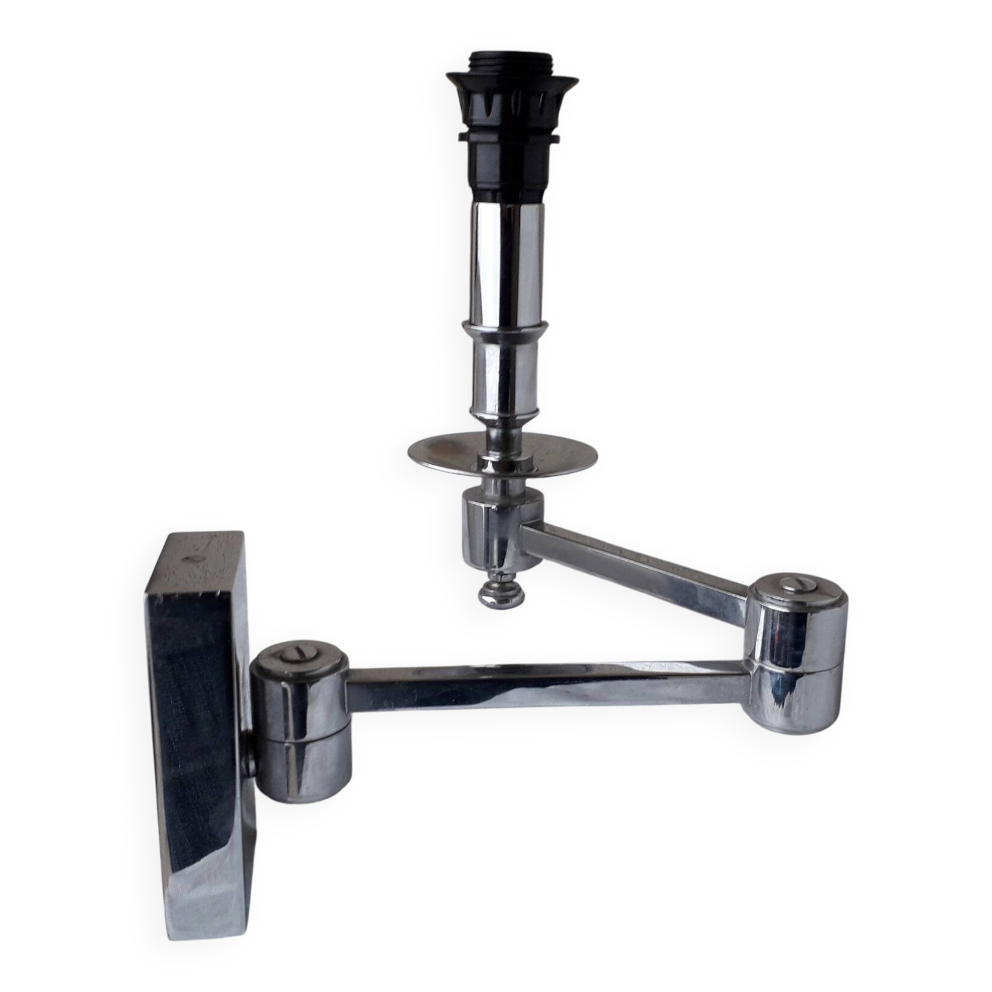 Chrome brass wall light