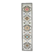 Vintage Turkish Oushak Handmade Wool Cotton White Runner Rug 81x363