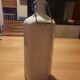 Hexagonal bottle in glazed stoneware