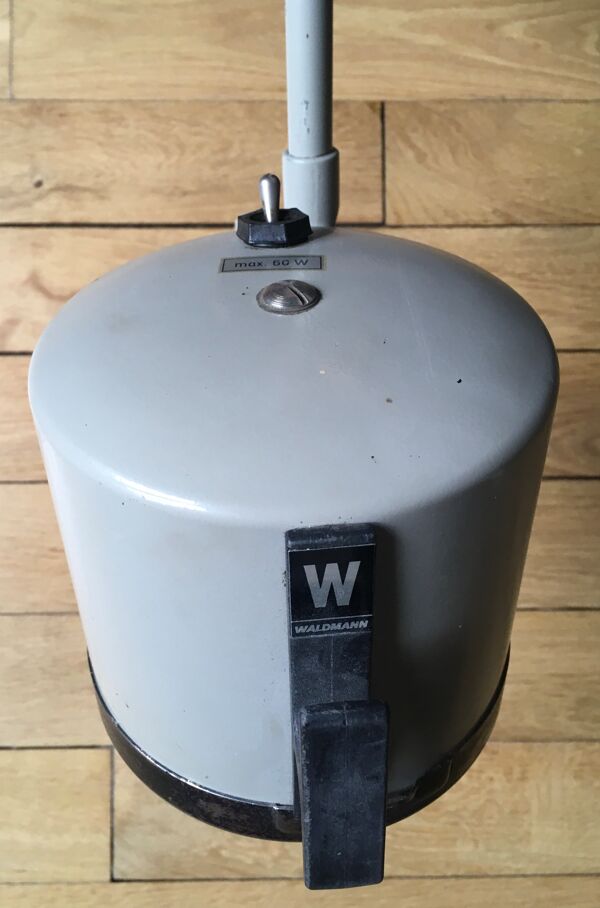 Applique industrielle à bras Waldmann gris-vert