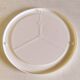 Miroir rond vintage par Syla en plastique blanc - années 70