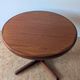 Round teak table with star base, 1960s, extendable.