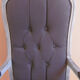 GREY PATINATED VOLTAIRE ARMCHAIR AND ANTHRACITE FABRIC