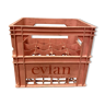 Pink plastic Evian box
