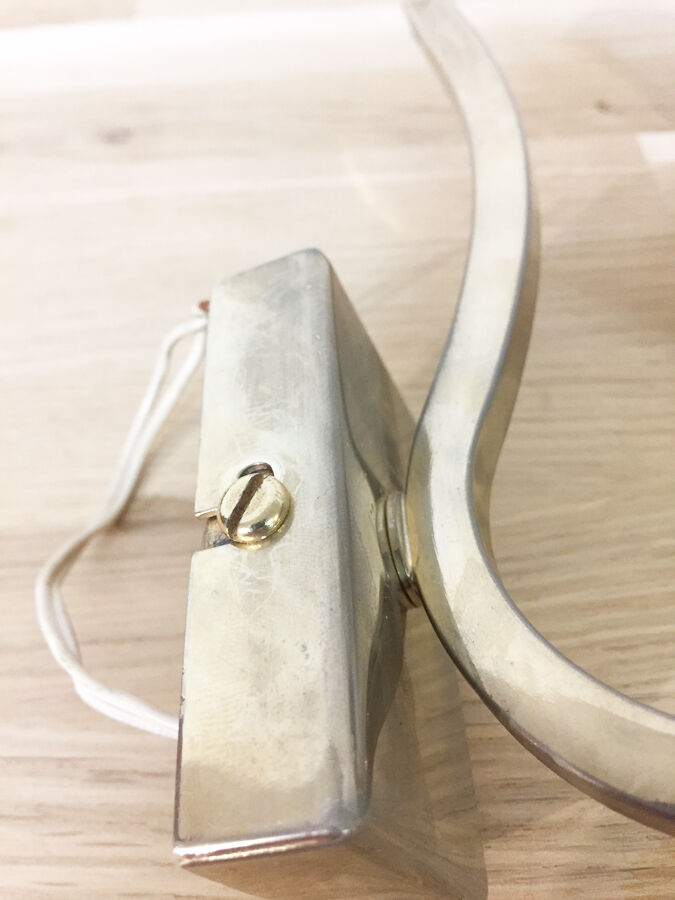 Vintage brass wall light 1950