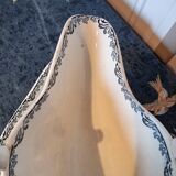 Old ceramic gravy boat earthenware hb&cie choisy le roi pornic 19th century model