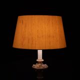 Rococo Italian Wooden Floor Lamp in Gold, 1950s